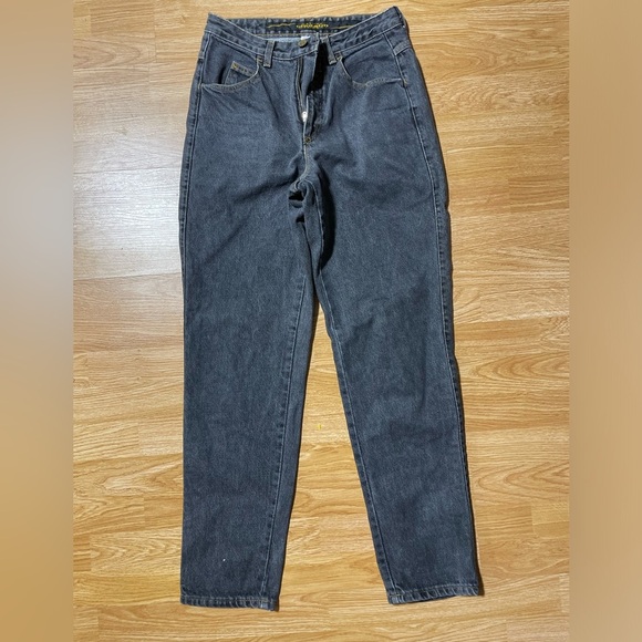 UC- 90’s Marithe Francois Girbaud Black Jeans Women's Straight Leg Size 9/10 - Picture 2 of 4